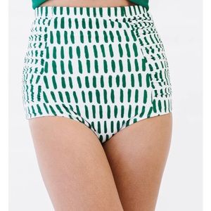 NWT Coral Reef Swim ultra high rise swim bottoms, size L